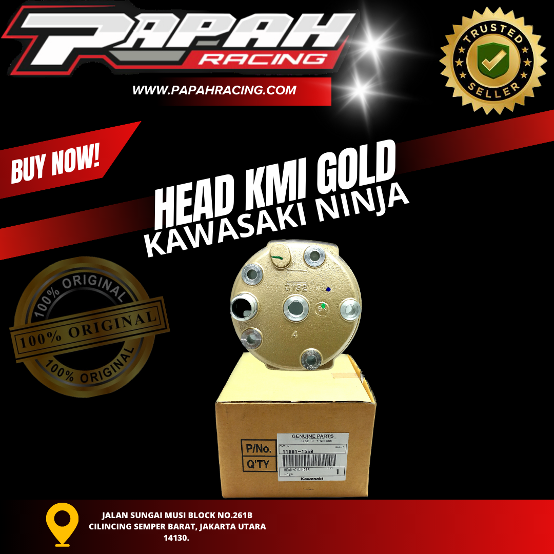 HEAD KAWASAKI NINJA GOLD KMI